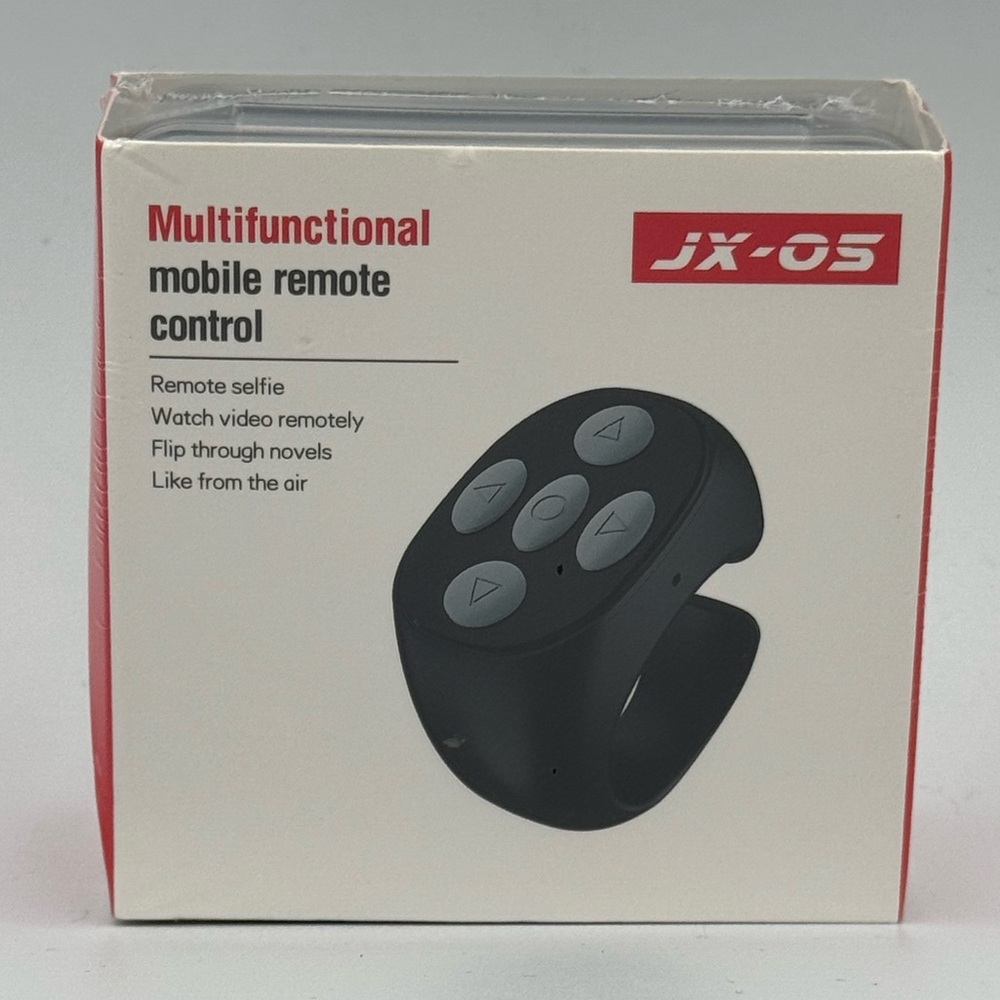 NWT WHITE Mobile Phone Ring Remote Control JX-05 Multifunctional